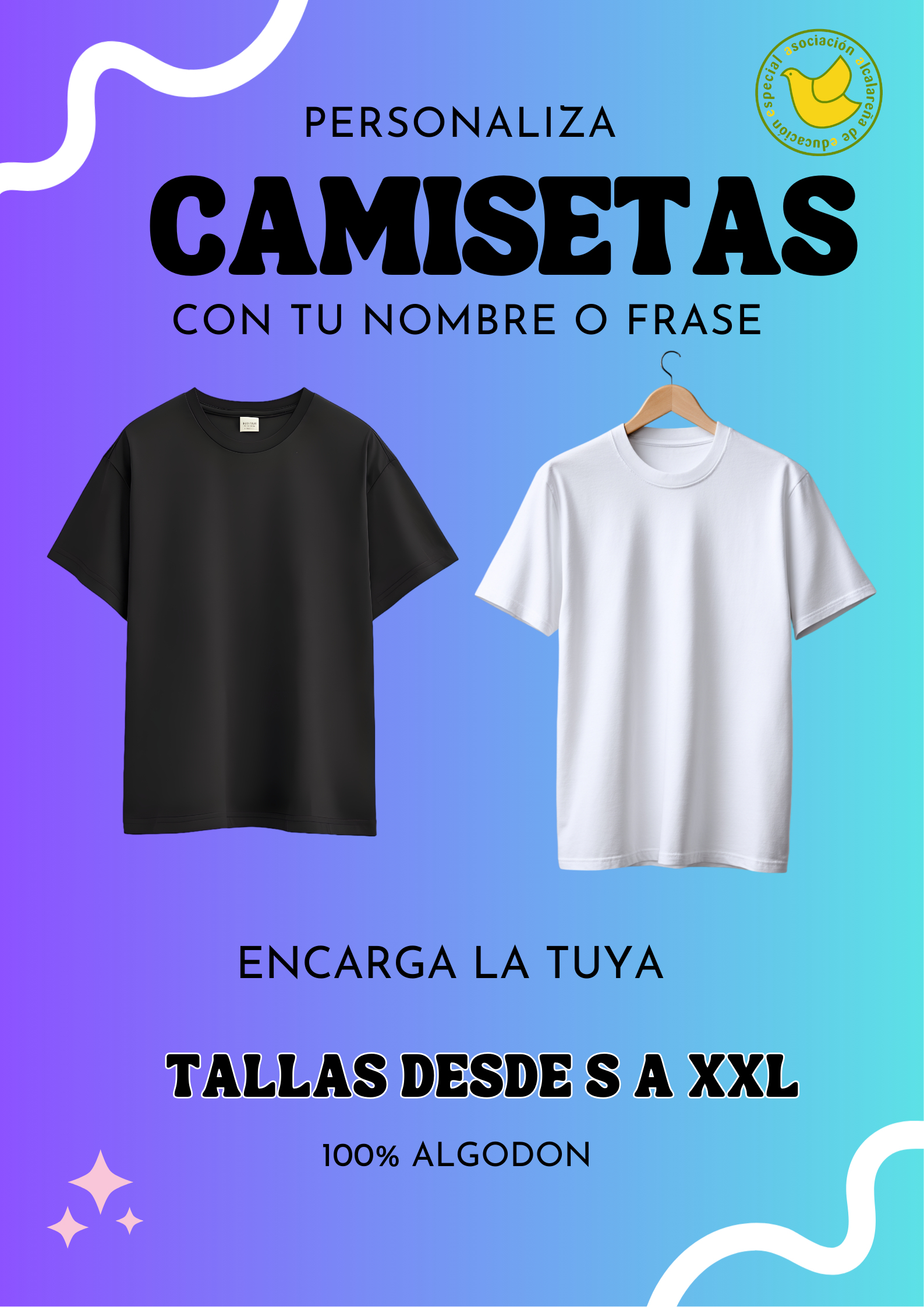 Camiseta personalizada 100% ALGODÓN